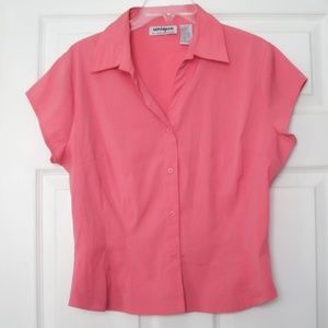 Unique Spectrum Women's Button Down Blouse - Large